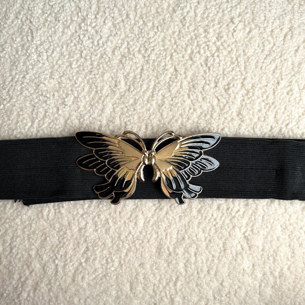 Vintage Plus-Size Elastic Butterfly Belt
